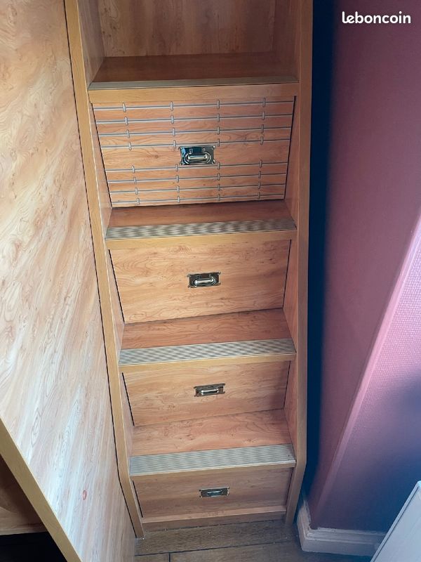 Lit (1p)en hauteur et bureau GAUTIER (image 8)