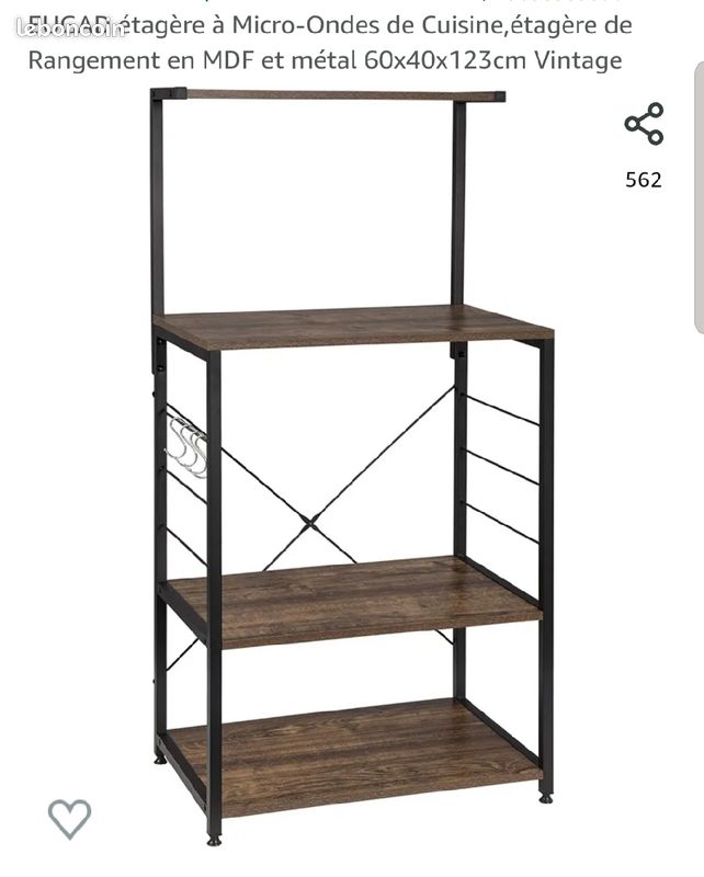 Meuble étagère pour cuisine ou atelier (image 1)