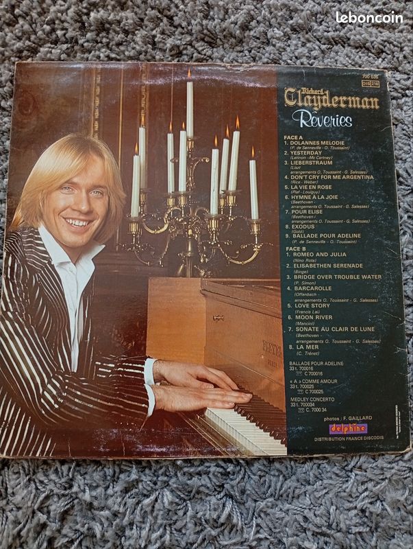 Vinyle 33t Richard Clayderman (image 2)