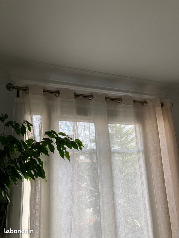 Tringle rideau art déco extensibles 120 à 210 cm (image 1)