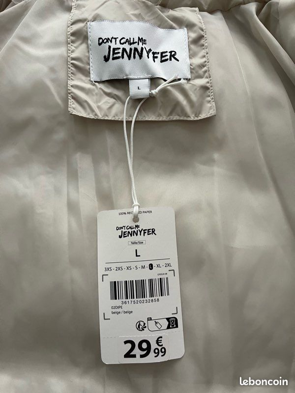 Jennyfer Doudoune Doudoune Courte Blanche Doudoune Jennyfer Vêtements