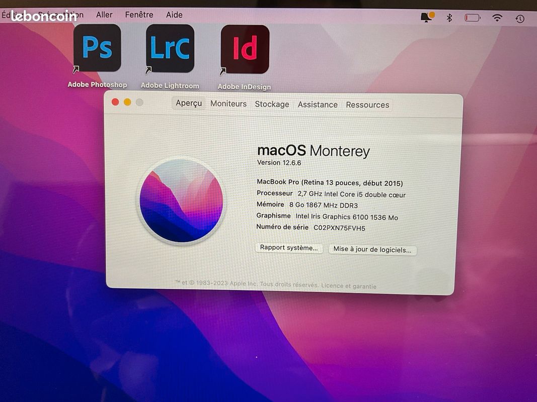 MacBook Pro 13 pouces en très bon état, avec accessoires (image 3)