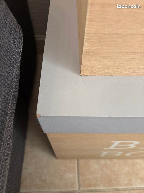 Lot de 2 coffres de rangement en bois déco (image 14)