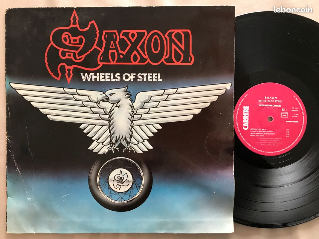 Saxon - Wheels Of Steel - disque vinyle rock heavy metal (image 1)