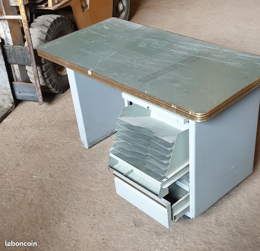 Petit bureau vintage metal (image 8)