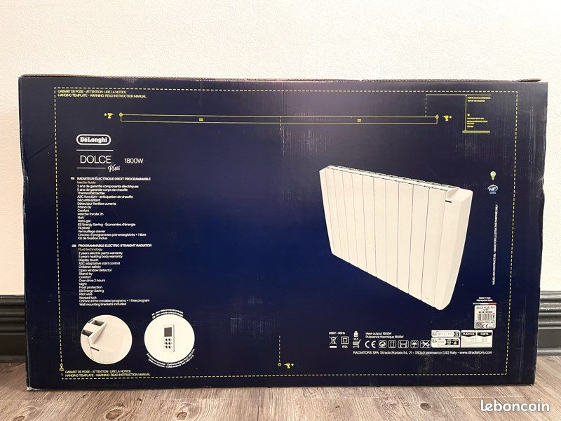 Radiateur électrique NEUF inertie fluide 1800w (image 1)