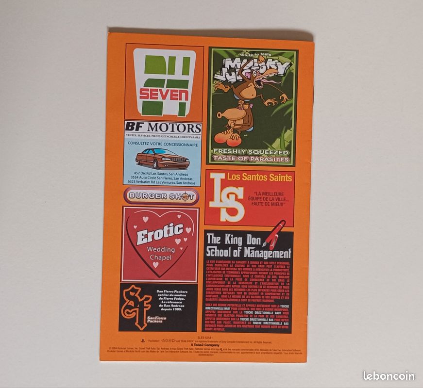 Guide Officiel GTA San Andreas Sur PS2 - Manuel Complet, FR, Bon état