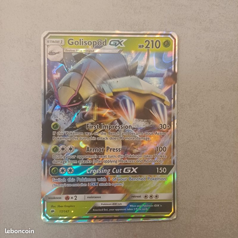 golisopod gx pokemon card value Cards Price Guide this attack does 90 more damage Carte Pokmon Golisopod GX -