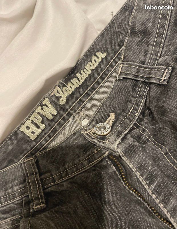 Jeans taille basse noir (image 3)