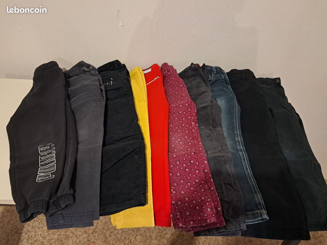9 Pantalons fille 8 ans +1 (image 1)