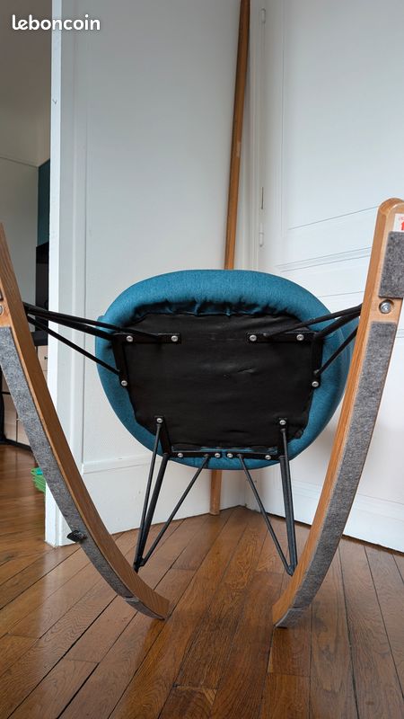 Rocking chair JHENE bleu canard (image 6)