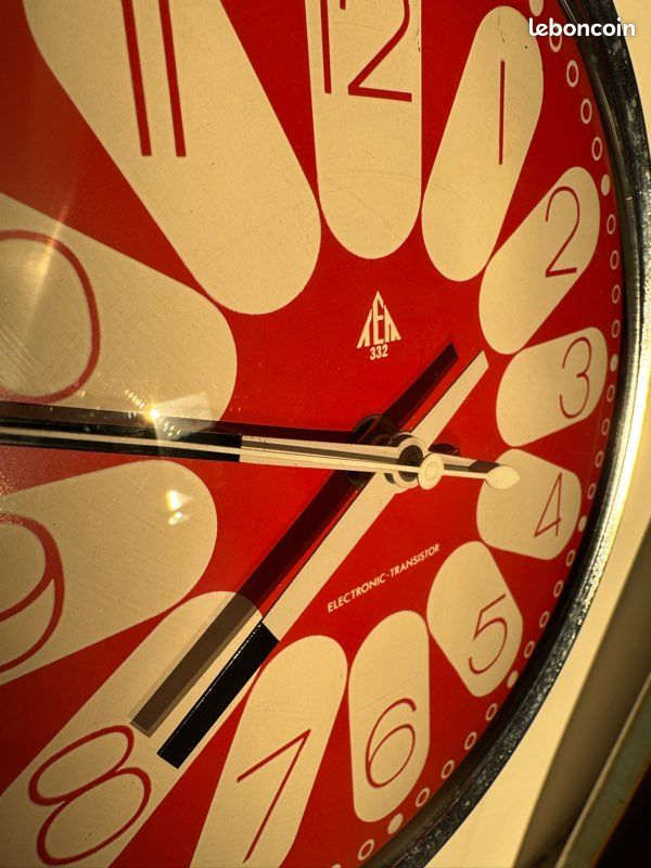 Horloge de table Cartier - années 80 - Plaqué or - Seconde