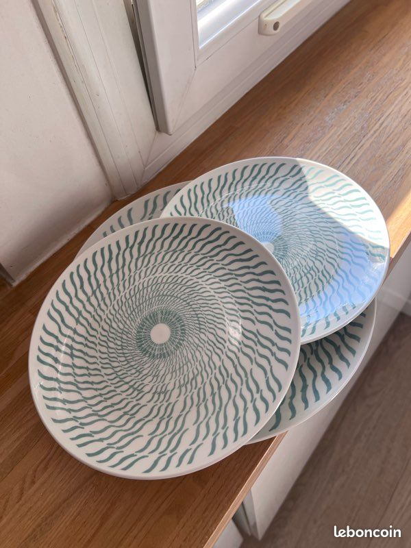 Lot de 4 assiettes Maisons du Monde – porcelaine (image 1)