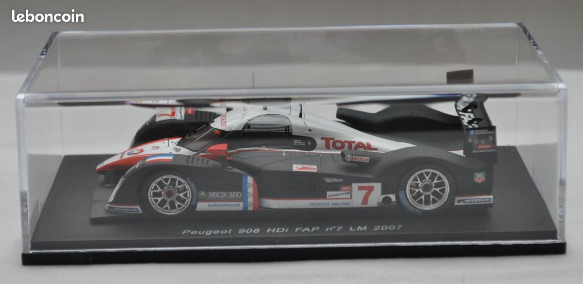 Miniature Spark 1/43 Peugeot 908 HDI FAP Total N°7 - Le Mans 2009 - Occasion Boîte