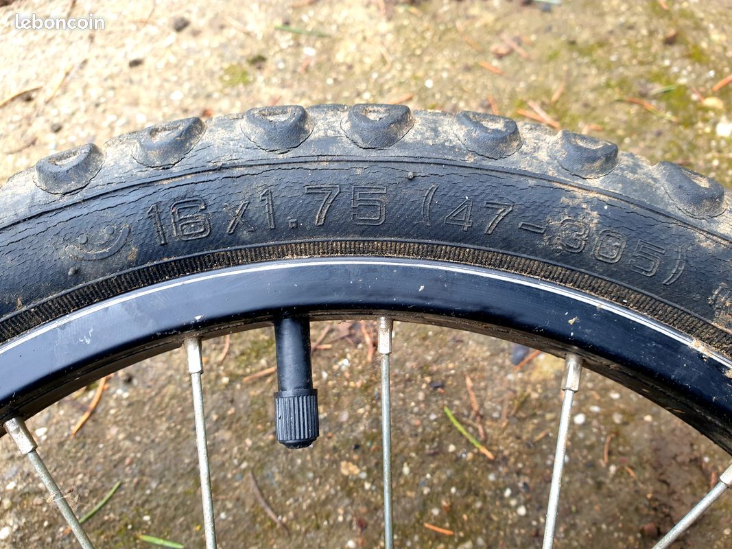 Roue avant 16 pouces pour vélo junior