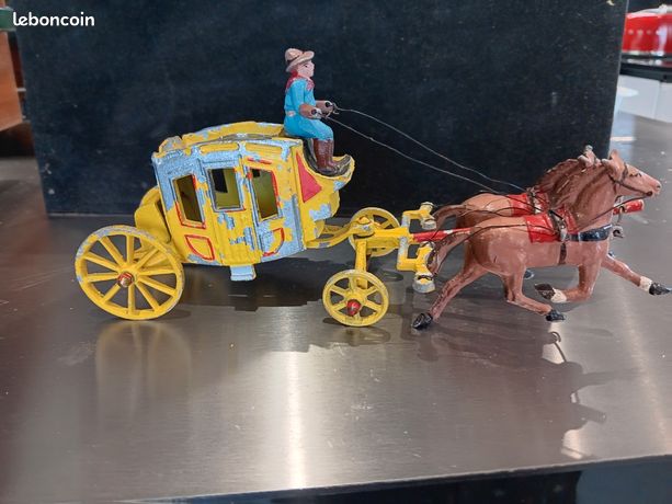 JOUET ANCIEN QUIRALU DILIGENCE FAR-WEST EUR 60,00 - FR