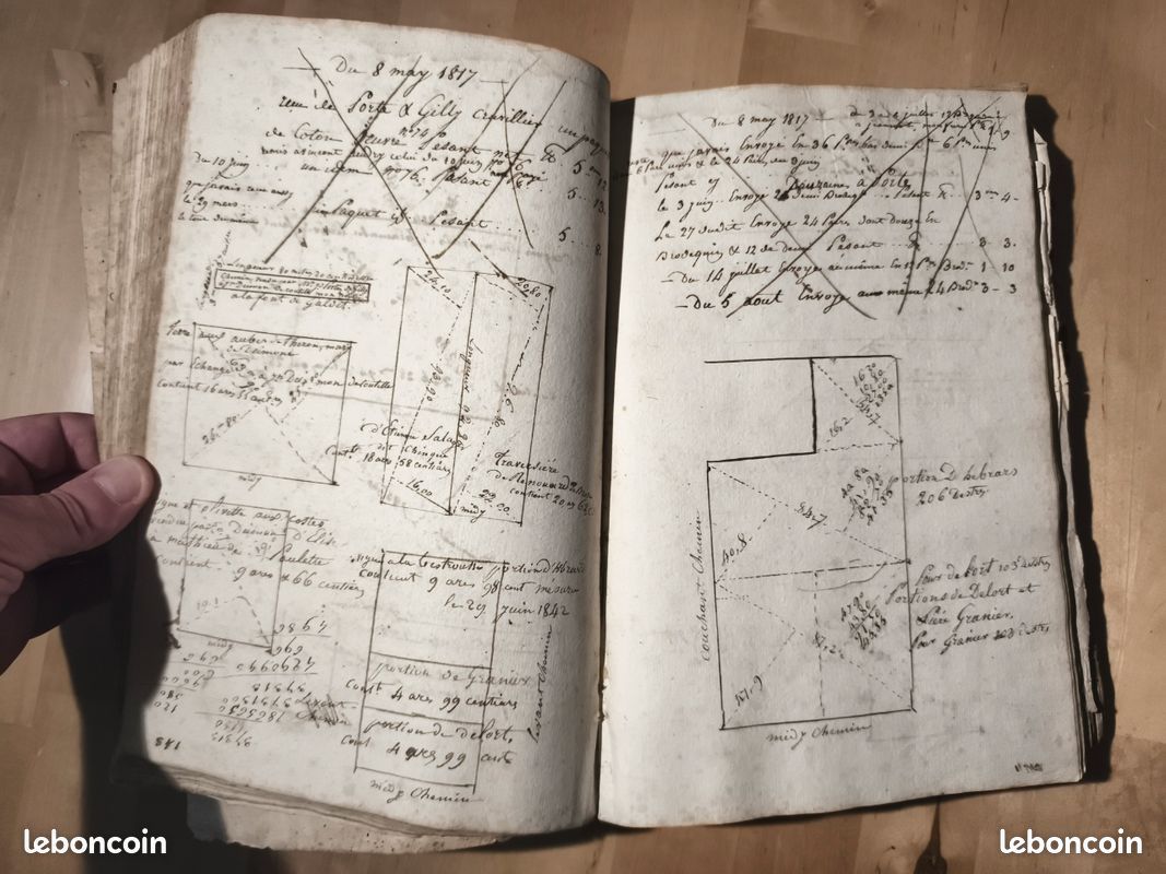 Livre de raison manuscrit d'un artisan de Calvisson (Gard) (image 2)
