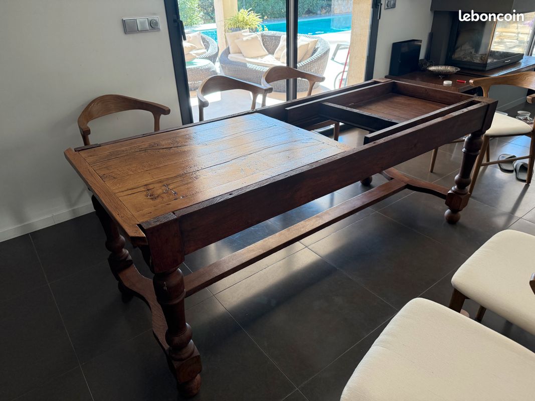 Pieds de table en bois massif (image 1)