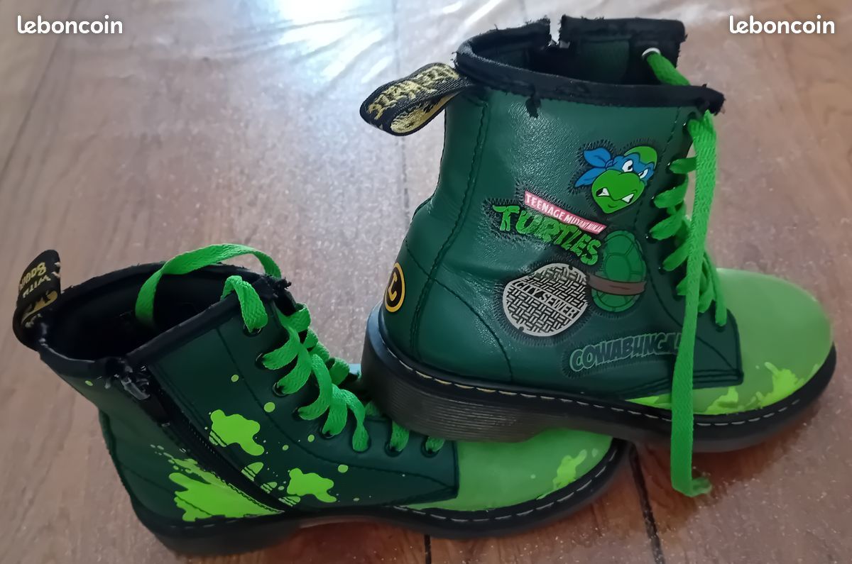 Chaussures Doc Martens Tortue Ninja Léonardo édition limitée