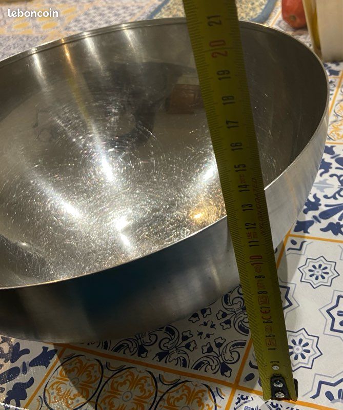 IKEA Blanda Blank Saladier Acier Inoxydable 28 X 28 X 13 Cm - Bol De Service Polyvalent Argent