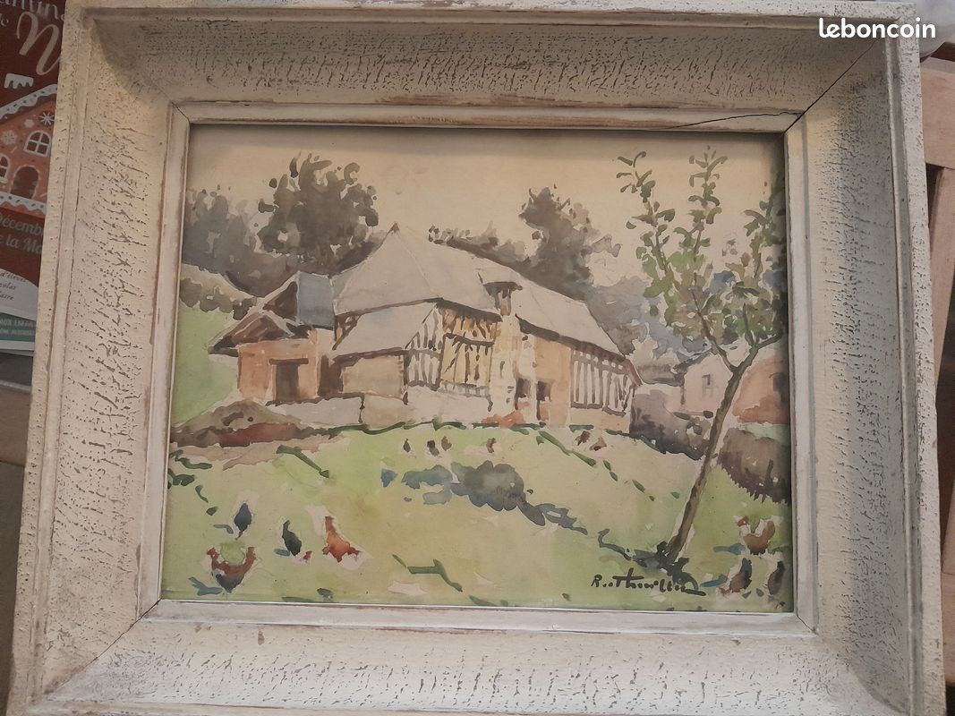 Aquarelle encadrée (image 1)