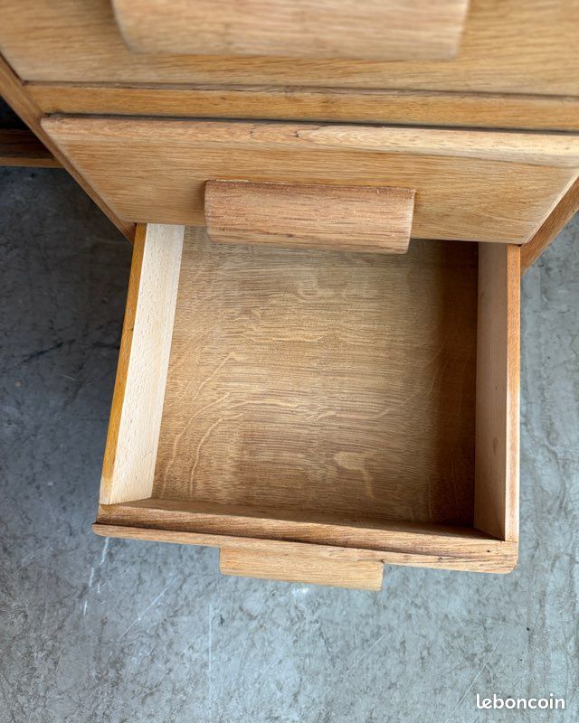 Bureau demi-ministre en chêne (rénové) (image 13)