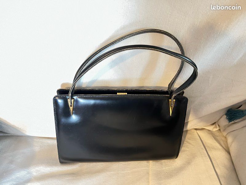 Sac a main cuir vintage (image 1)