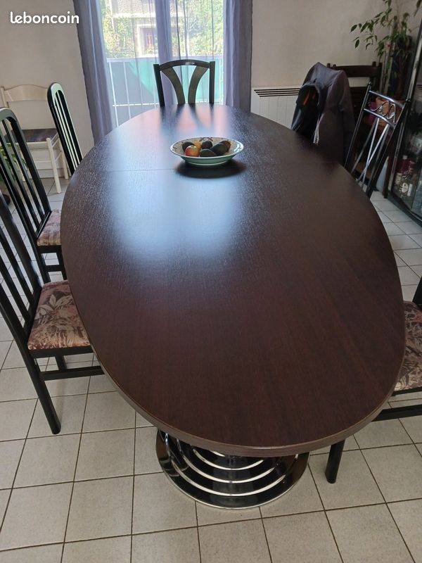 Table ovale pour bureau réunion (image 2)
