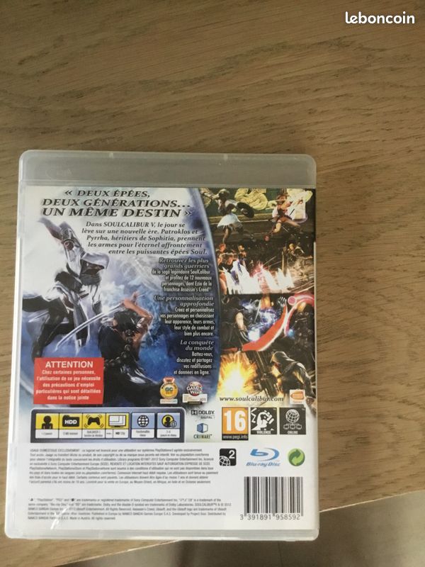Jeu PS3 soul calibur V (image 3)