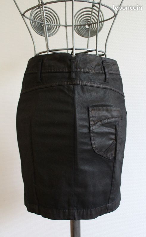 Jupe En Coton Bleue - Taille 36 - Neuve Sans étiquettes - Longueur Genou Style Classique