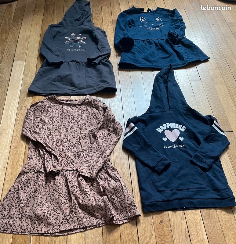4 robes manches longues 6 ans (image 1)