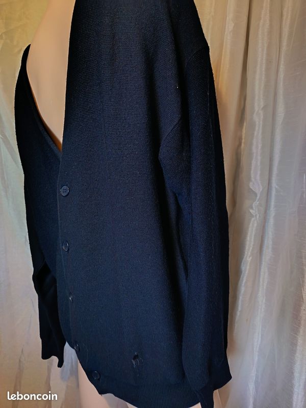 Gilet marine de Guy de Berac 50 réf R365 K11 (image 4)