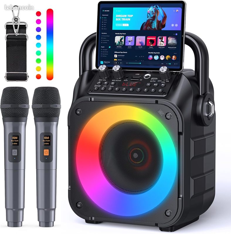 Karaoke Bluetooth + 2 micros NEUF (image 5)