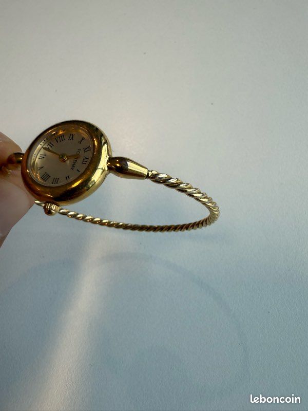 Montre Vintage Fontenay – Bracelet Doré En Maille Tressée, Non Testée, Occasion