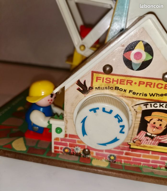 Jouet Musical Fisher-Price Roue Mécanique 969 - Occasion En état De Marche