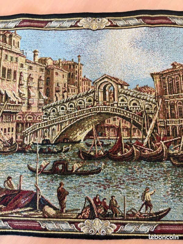 Tapisserie Faite Main Italie Pont Du Rialto Sur Le Grand Canal Venise Banque De Photographies Et D Q 327142