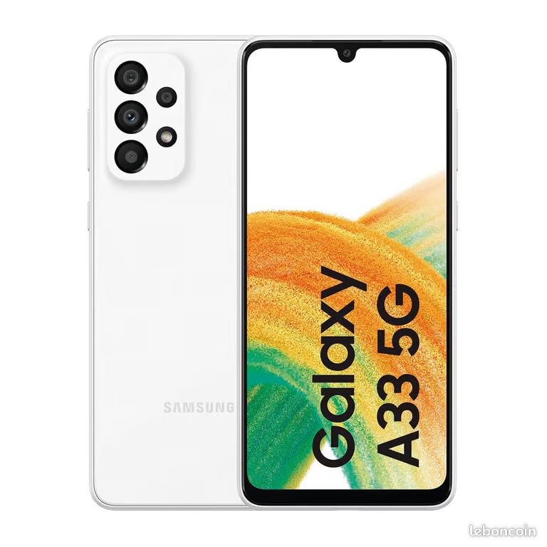 SAMSUNG Galaxy Galaxy A33 5G Blanc 128Go TÉLÉPHONE DÉBLOQUÉ OPÉRATEUR Android (image 1)