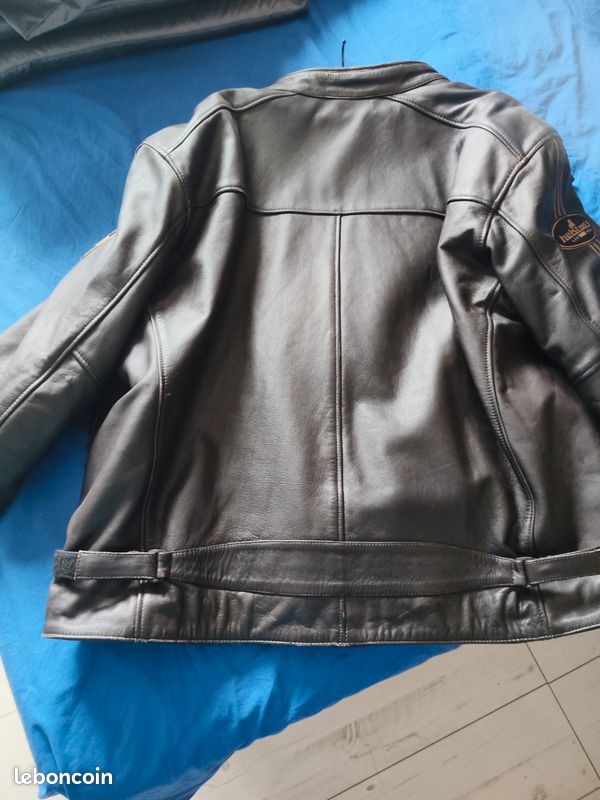 Blouson moto cuir homme (image 2)