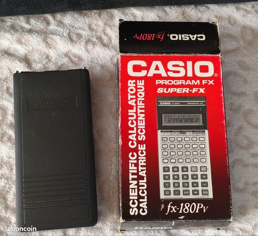 Calculatrice Casio fx 180P Plus : Achat occasion | Calculatrices Casio grey Très bon état
