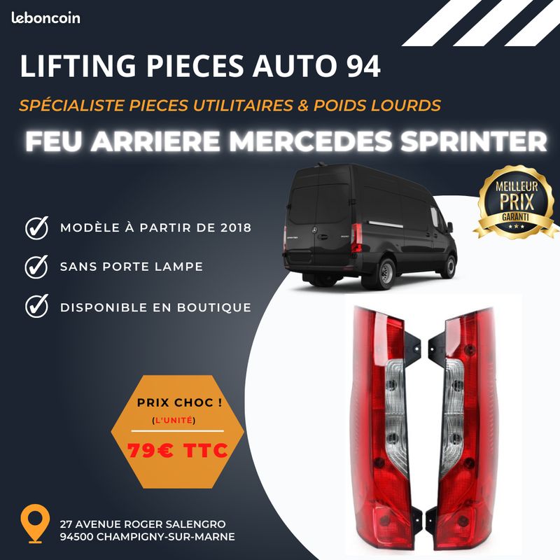 Feu Arrière Mercedes Sprinter 2018 ET + (image 1)
