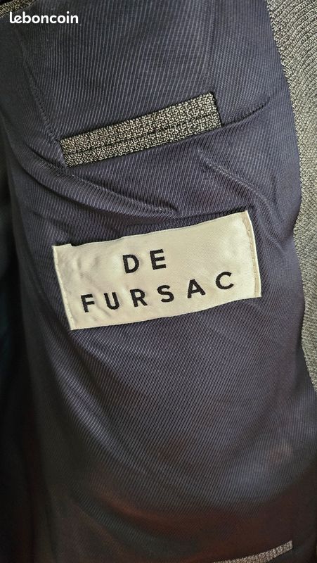Veste de costume De Fursac grise (image 2)