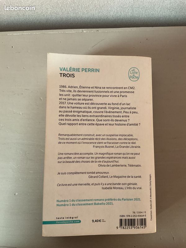 Livre de Valérie Perrin « Trois » (image 2)