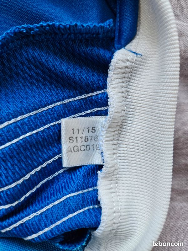 Maillot Third OM 2015-2016 – N°10 LASS (Adidas, Taille L, Homme, état Moyen)