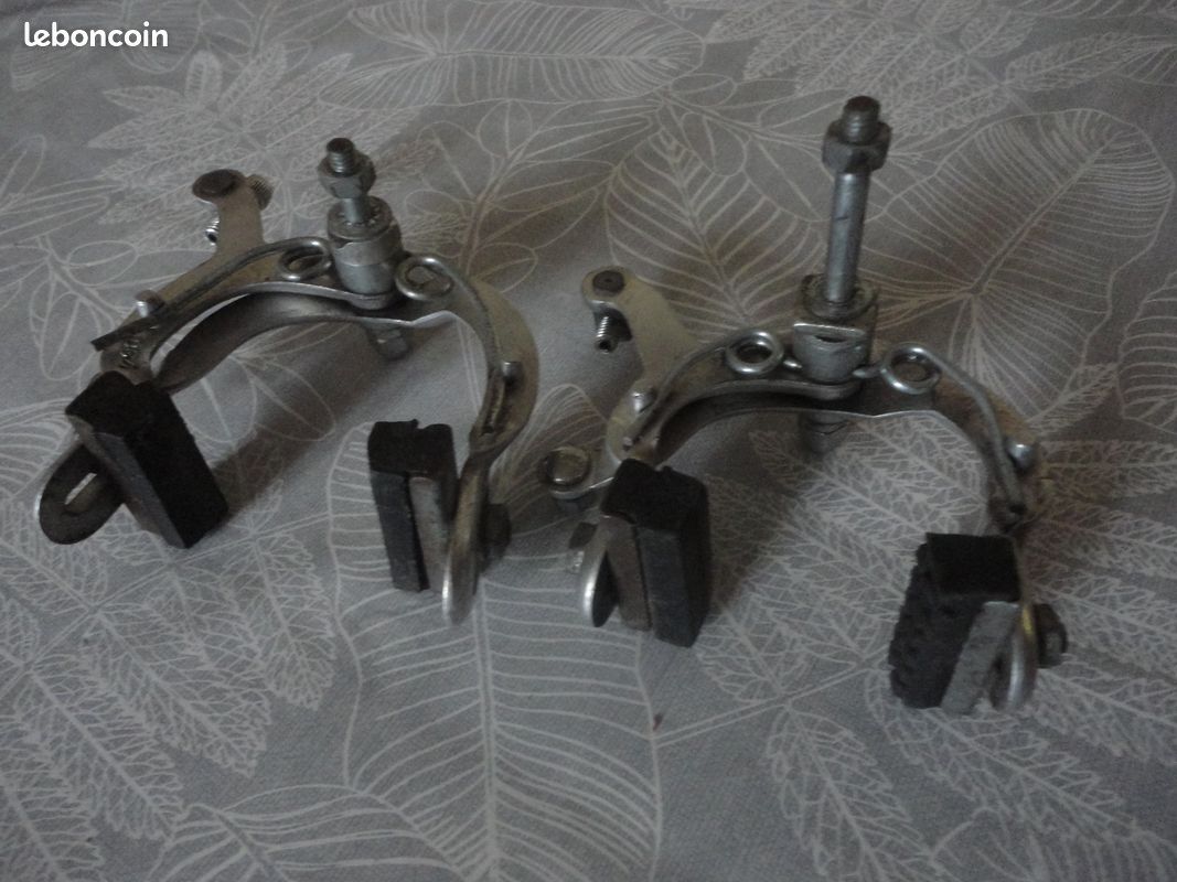 Paire etrier de frein vélo ancien vintage aluminium DIA-COMPE MOTOBECANE - Équipements vélos