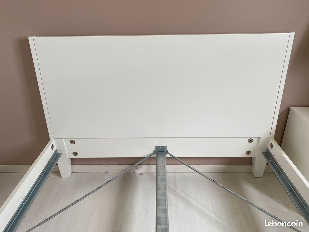 Lit 140x200 Ikea Nordli avec sommier (image 7)