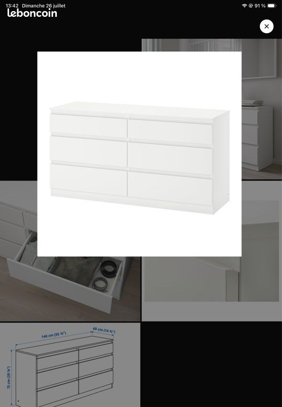 Commode MALM (image 1)