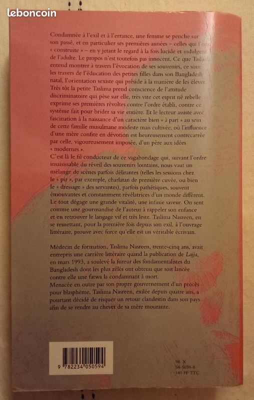 Enfance, Au Féminin – Taslima Nasreen (image 5)