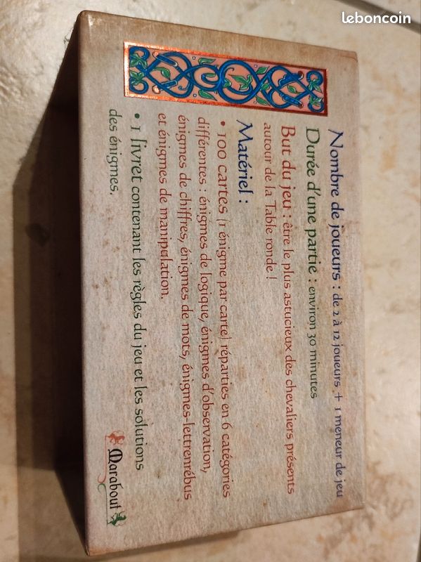 Vends jeu " la boîte a énigmes" (image 2)