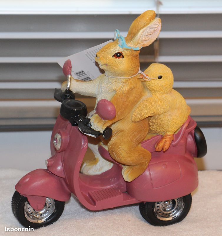 Figurines De Pâques En Porcelaine - Lapin Et Poulet - Décoration De Table, Salon - Style Simple Et Intemporel