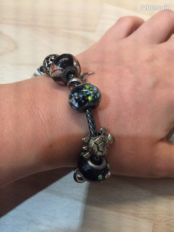 Bracelet en argent Trollbeads et ses perles (image 4)